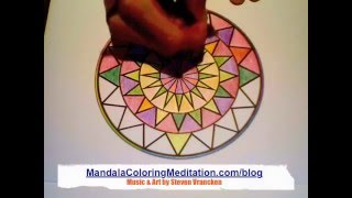 Mandalas How To Color A Mandala Coloring Page [upl. by Fanechka]