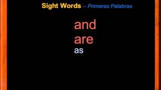 Primeras Palabras en Inglés Sight Words  Palabras que empiezan con A B y C  Inglés básico [upl. by Hilel]