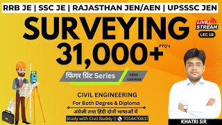 SURVEYING  Lec 19  Fingerprint Series  UPSSSC JE  RSMSSB JEn  RPSC AEn  SSC JE  RRB JE CIVIL [upl. by Corella]