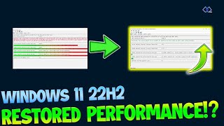 🚀Boost Windows 11 Performance Solve 22H2 Issues with 21H2 Power Plans [upl. by Kuska]