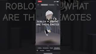 WHAT ARE THESE EMOTES ROBLOX HELP roblox skibidihelp whatthehell [upl. by Bander]