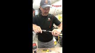 Remove dried caulking from the tip shorts [upl. by Yacano824]