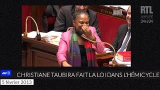 Quand Christiane Taubira faisait le show à lAssemblée nationale  RTL  RTL [upl. by Atterehs]