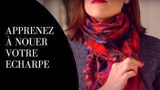 Comment nouer une écharpe  un foulard de façon moderne [upl. by Edithe515]