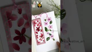 Prettiest Flower DIY Bookmark bookmarkcraftpaperflowercraftideashandcraftcraftdiycraftsshorts [upl. by Schroeder]