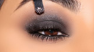 TRY THIS Sparkly Black Smokey Eye for NYE 2024 [upl. by Elisabet]