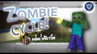 Zombie Walk Cycle  A Mine Imator Tutorial [upl. by Aix]