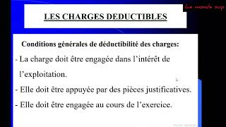 les charges déductibles  fiscalité S5 [upl. by Lulita]