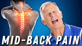 Thoracic MidBack Pain or Disc Absolute Best SelfTreatment  McKenzie Method [upl. by Lartnom931]