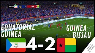 afcon2023 GUINEE EQUATORIALE 42 GUINEE BISSAU  Résumé •Simulation et loisirs de jeux vidéo [upl. by Drucy772]