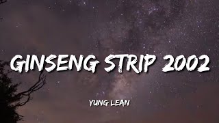 Yung Lean  Ginseng Strip 2002 Lyrics  b come and go but you know i stay [upl. by Boff]