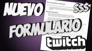 Como llenar el formulario de Afiliados Twitch  ACTUALIZADO [upl. by Grinnell]