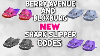 NEW SHARK SLIPPER CODES FOR BERRY AVENUE BLOXBURG amp ALL ROBLOX GAMES THAT ALLOW CODES 🦈✨ [upl. by Mcilroy]