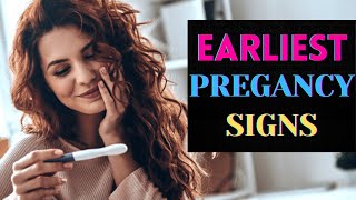 10 Early Signs of Pregancy Before a Missed Period [upl. by Ramonda282]