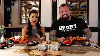 ‘THE BEAST’ 100oz UNDEFEATED STEAK CHALLENGE eddiehallwsm  LeahShutkever [upl. by Hayley990]