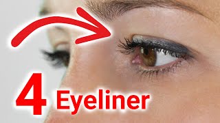 4 einfache Eyeliner Varianten für Anfänger [upl. by Nileuqcaj]