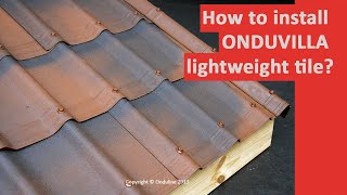 How to install ONDUVILLA lightweight tile [upl. by Femi991]