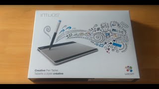 Unboxing tableta grafica Wacom Intuos Pen Small CTL 480S D [upl. by Elocn]