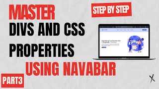 Master Divs and CSS Properties by Building a Navbar  Step by Step Tutorial [upl. by Gable162]