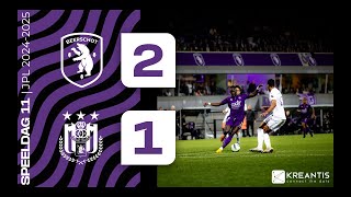 K BEERSCHOT VA 21 RSC ANDERLECHT  HIGHLIGHTS [upl. by Schreiber]