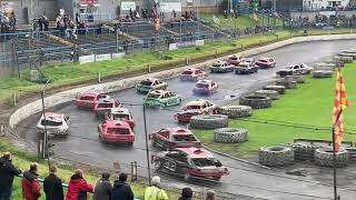 National saloon stockcar Scottish championship  Cowdenbeath racewall 5823 [upl. by Irem957]