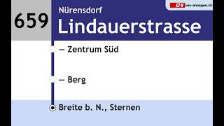 VBG Ansagen  656659  Effretikon – Lindau – Nürensdorf – Breite bN [upl. by Leeland]