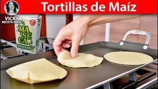 Tortillas de maiz con harina Pan 🤫👌 ATENCION PRINCIPIANTES [upl. by Nyrehtac]