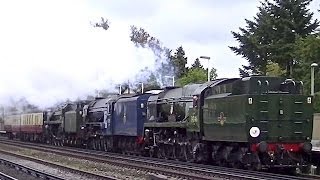 Triple Header  Up close and personal Braunton Tornado amp Britannia [upl. by Asiar442]