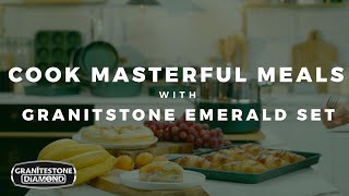 Cook Masterful Meals Like A Top Chef With The Granitestone Emerald Set [upl. by Scutt312]