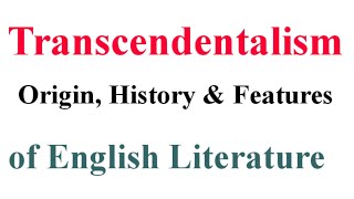 Transcendentalism in the English Literature [upl. by Lundberg]