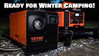 Is Vevor 8kw Diesel Heater BEST for Winter Camping  EBL 1000W Power Station  Camp Gear Review [upl. by Adan538]