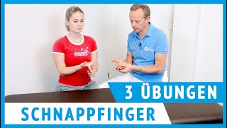 Schnappfinger  schnellender Finger  3 effektive Übungen für zuhause [upl. by Winstonn]