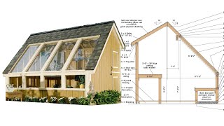 10x12 Garden Saltbox Shed Plans For A Potting Greenhouse [upl. by Alemat]