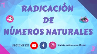 Radicación de números naturales [upl. by Rajiv]