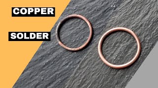 How to Solder Copper Jewellery with Copper Solder  How to Solder Copper Jewelry [upl. by Hildie]