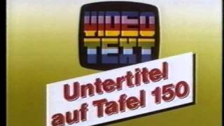 ARD Videotext Untertitel auf Tafel 150 [upl. by Alesiram]