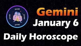 Gemini Horoscope Today Gemini Tarot today 6th January 2022 GeminiHoroscope Horoscopia Gemini [upl. by Anner380]