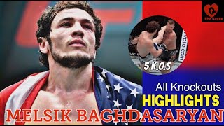 Melsik Baghdasaryan  ALL KNOCKOUTS [upl. by Ninazan]