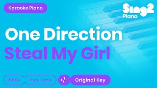 One Direction  Steal My Girl Piano Karaoke [upl. by Llehcal]