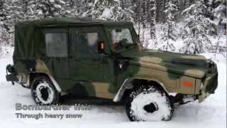 Bombardier Iltis through heavy snow [upl. by Lletnom]