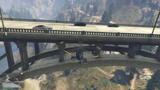 GTA V spaceship part Raton Canyon Bridge [upl. by Par484]