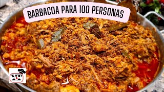 Barbacoa para 100 personas receta de la familia cocinando con mi hermano Sixto 🥰 [upl. by Kym]