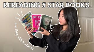 reading vlog  rereading my 5 star reads 💖✨ spoiler free [upl. by Elrahc]