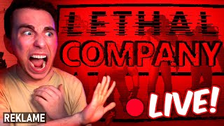 Det BEDSTE GYSERSPIL MED VENNER  LIVE 🔴 LETHAL COMPANY [upl. by Nagear]