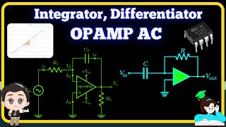 To Study OPAMP Integrator Differentiator Practical OPAMP AC [upl. by Penman447]