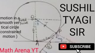 motion in a smooth vertical circle constrained motion  UG  BA  BSc [upl. by Fabrice709]