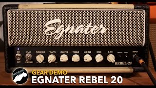 Egnater Rebel 20  Guitar Amplifier Demo [upl. by Ahseat]