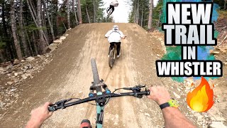 RIDING A BRAND NEW MTB JUMP TRAIL IN WHISTLER [upl. by Seamus613]