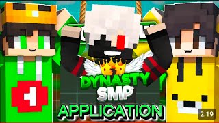 Application for Dynasty Smp  Can I Join  RsKPlayZ × ItsGreekyBoy ultrabeastjay [upl. by Iphigenia12]