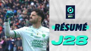 Résumé 28ème journée  Ligue 2 BKT  20232024 [upl. by Yrneh704]